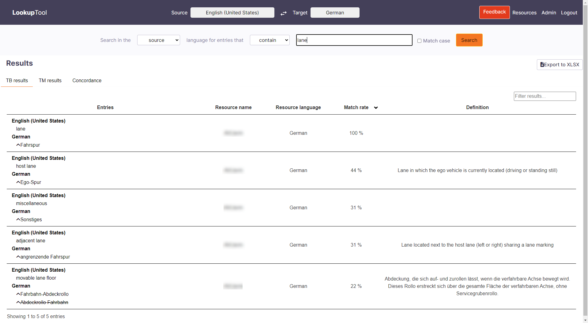 Formname Lookup Company-wide access to terminology with the new term base lookup tool