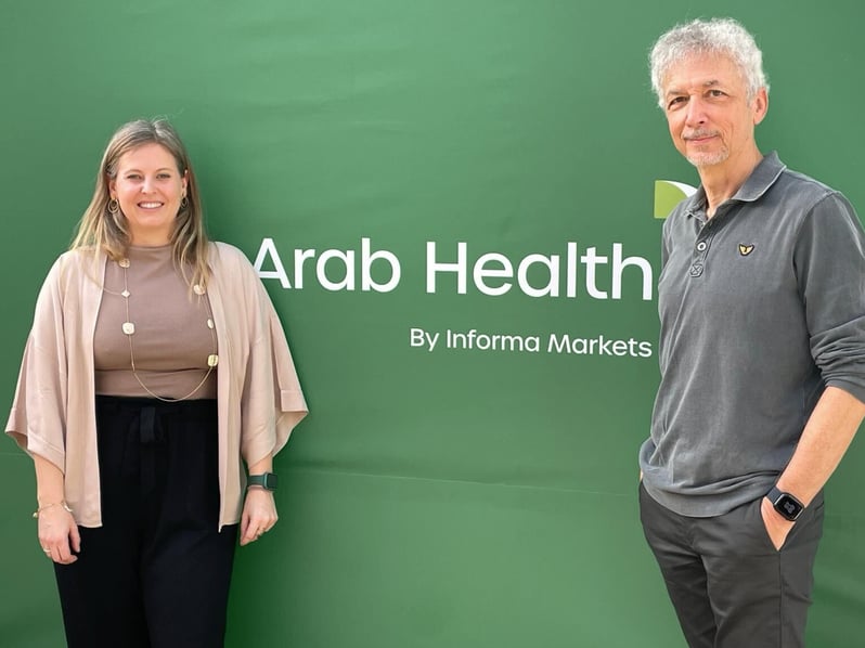 Lara Tosoni und Meinrad Reiterer an der Arab Health 2024
